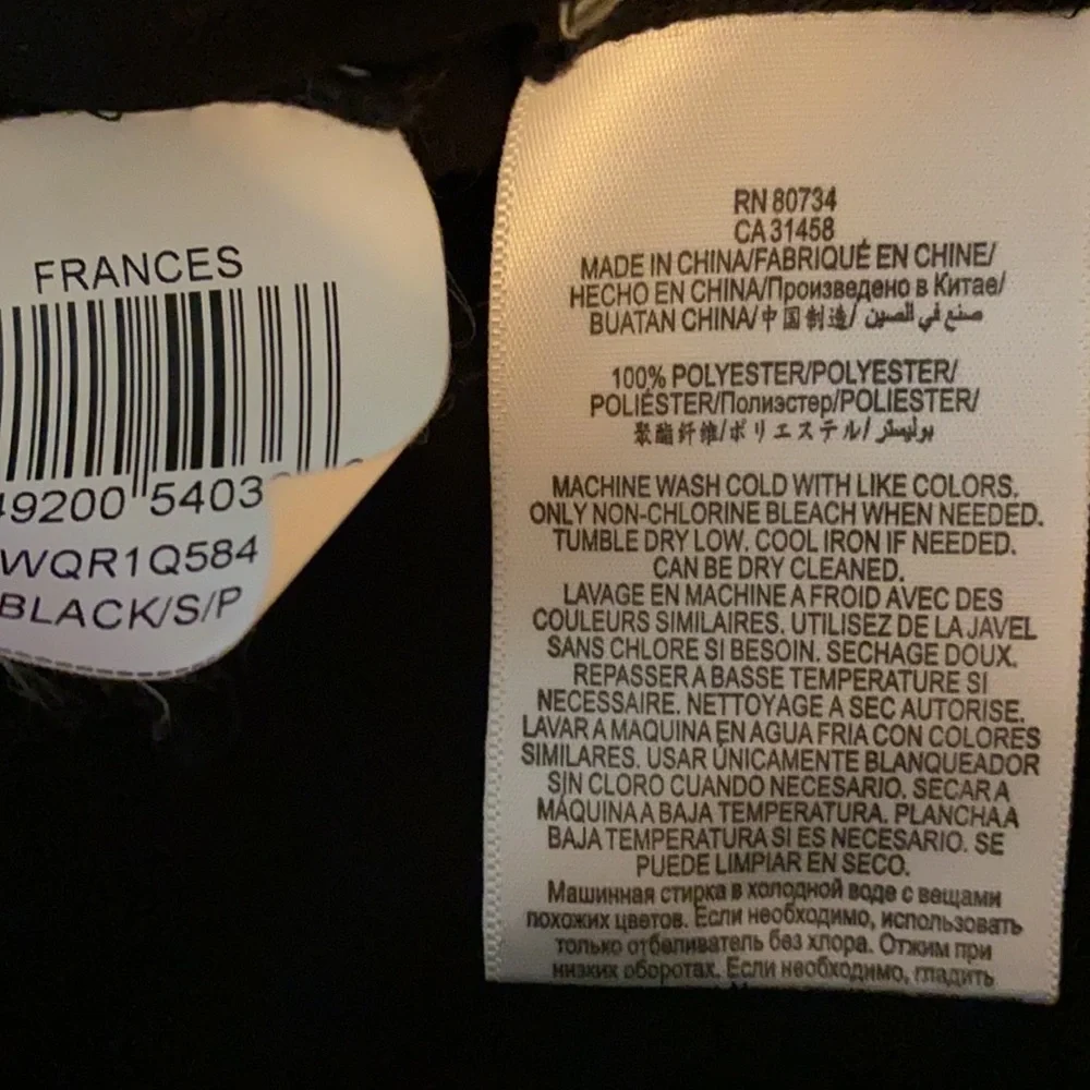 BCBGMaxAzria Frances Jewel-Neck Black Blouse - Picture 11 of 11